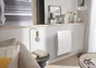 Radiateur elec walter 2 1000w h noirot blanc