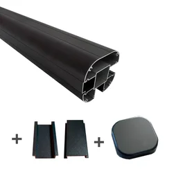 Aluminium post accessoires 96cm DARKGREY