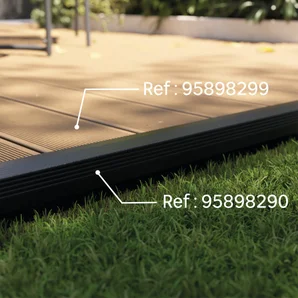 Plinthe alu anthracite 240x4x5,5 cm NATERIAL