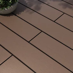 Planche terrasse composite Dolma, chocolat, 240x14,5x2,1 cm NATERIAL