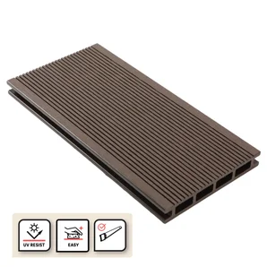 Planche terrasse composite Dolma, chocolat, 240x14,5x2,1 cm NATERIAL