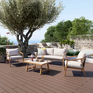 Planche terrasse composite Dolma, chocolat, 240x14,5x2,1 cm NATERIAL