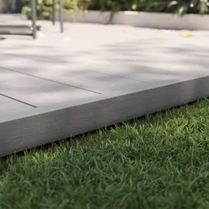 Planche terrasse composite Himya, gris clair, 240x14,2x2,2 cm NATERIAL
