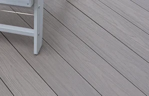 Planche terrasse composite Himya, gris clair, 240x14,2x2,2 cm NATERIAL