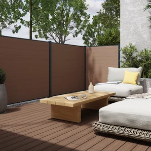 Planche terrasse composite Himya, teck, 240x14,2x2,2 cm NATERIAL