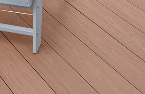 Planche terrasse composite Himya, teck, 240x14,2x2,2 cm NATERIAL