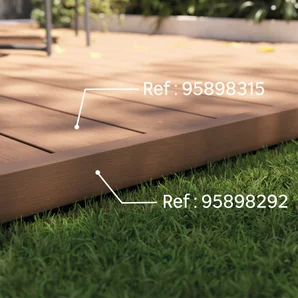 Planche terrasse composite Himya, teck, 240x14,2x2,2 cm NATERIAL