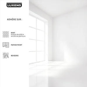 Peinture mur, boiserie blanc satin LUXENS Classique 10L+20% grautuit