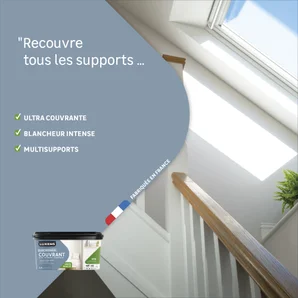 Peinture mur, boiserie, radiateur satin LUXENS Couvrant 2.5L
