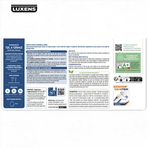 Peinture mur blanc mat LUXENS Classique 10L+20% gratuit