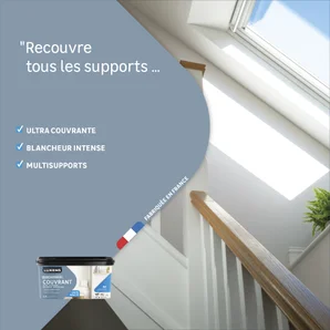 Peinture mur, plafond, boiserie, blanc mat LUXENS Couvrant 2.5L