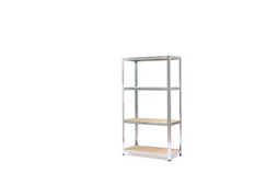 Etagère acier galvanisé AVASCO, 175 kg, 4T, H.148 x l.80 x P.40 cm