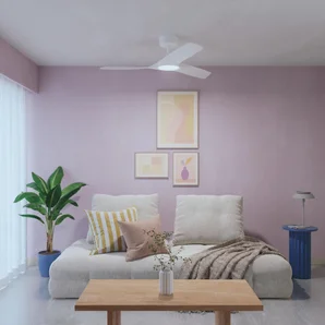 Ventilateur de plafond aruba+ d112cm led 2200lm cct/dim blanc inspire