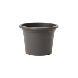 Pot de fleur rond D.25 x H.18.2 cm anthracite