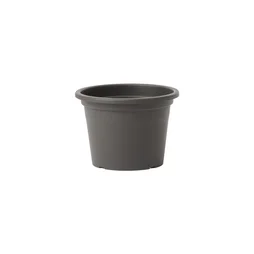 Pot de fleur rond D.20 x H.14 cm anthracite