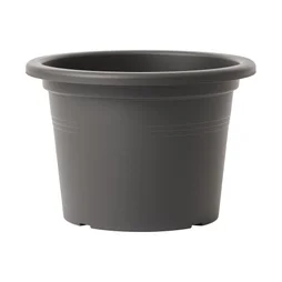 Pot de fleur rond D.40 x H.27.5 cm anthracite