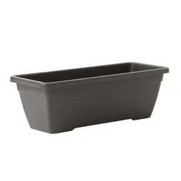 Jardinière rectangulaire L. 50 x l. 50  x H.16.3 cm gris
