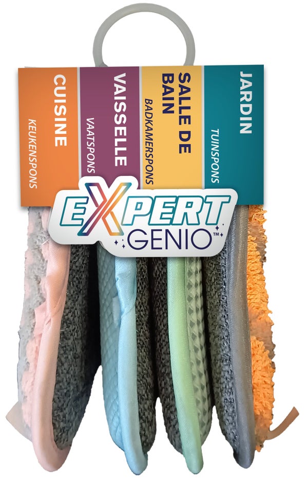 Eponges réutilisables expertgenio x4