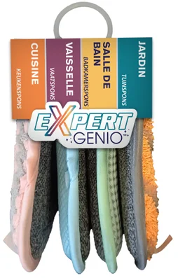 Eponges réutilisables expertgenio x4
