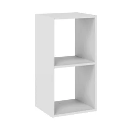 Etagere 2 cases spaceo kub blanc h36.1xl36.0xp31.7cm