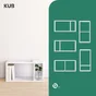 Etagere 2 cases spaceo kub blanc h36.1xl36.0xp31.7cm