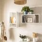 Etagere 2 cases spaceo kub blanc h36.1xl36.0xp31.7cm