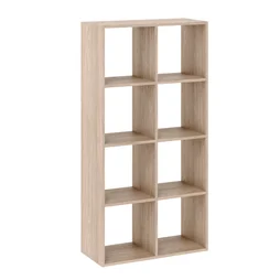 Etagere 2x4 cases spaceo kub chene h70.5xl70.4xp31.7cm