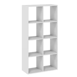 Etagere 2x4 cases spaceo kub blanc h70.5xl70.4xp31.7cm