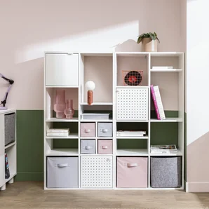 Etagere 2x4 cases spaceo kub blanc h70.5xl70.4xp31.7cm