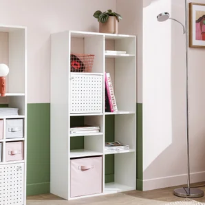 Etagere 2x4 cases spaceo kub blanc h70.5xl70.4xp31.7cm