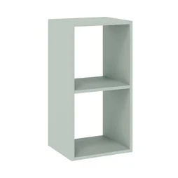 Etagere 2 cases spaceo kub vert sauge h36.1xl36.0xp31.7cm