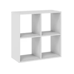 Etagere 2x2 cases spaceo kub blanc h70.5xl70.4xp31.7cm