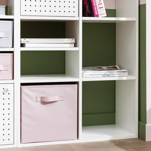 Etagere 2x2 cases spaceo kub blanc h70.5xl70.4xp31.7cm