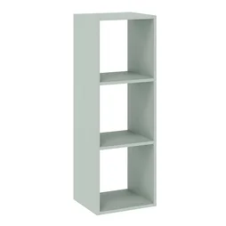 Etagere 3 cases spaceo kub vert sauge h36.1xl36.0xp31.7cm