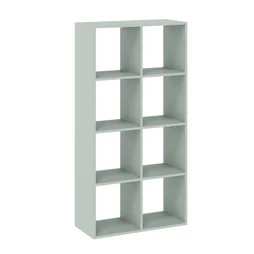 Etagere 2x4 cases spaceo kub vert sauge h70.5xl70.4xp31.7cm