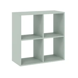 Etagere 2x2 cases spaceo kub vert sauge h70.5xl70.4xp31.7cm