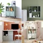 Etagere 2x2 cases spaceo kub vert sauge h70.5xl70.4xp31.7cm