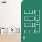 Etagere 3 cases spaceo kub blanc h36.1xl36.0xp31.7cm