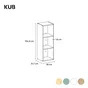 Etagere 3 cases spaceo kub blanc h36.1xl36.0xp31.7cm