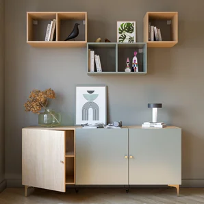 Etagere 1 case spaceo kub chene h36.1xl36.0xp31.7cm