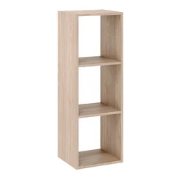 Etagere 3 cases spaceo kub chene h36.1xl36.0xp31.7cm