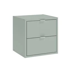 Tiroir spaceo kub vert sauge x2 h2,8xl32,8xp31,7cm