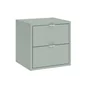Tiroir spaceo kub vert sauge x2 h2,8xl32,8xp31,7cm
