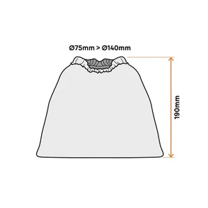 Filtre en tissu pour aspirateur à cendre 20 l, DEXTER