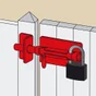 Verroubox porte-cadenas+gâche  d12 zing