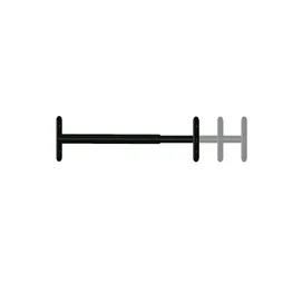 Grille défense télescopique 1 barreau 48 a 90 cm noir