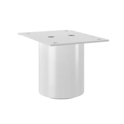 Lot de 2 pieds de meuble STANDERS fixe cylindrique, acier époxy Ht. maxi 75.0 x l.116.0 cm