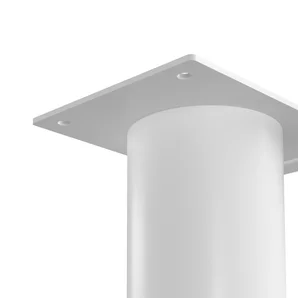 Lot de 2 pieds de meuble STANDERS fixe cylindrique, acier époxy Ht. maxi 75.0 x l.116.0 cm
