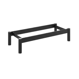 Pied de meuble STANDERS réglable cylindrique, acier époxy Ht. maxi 15.5 x l.70.0