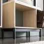 Pied de meuble STANDERS réglable cylindrique, acier époxy Ht. maxi 15.5 x l.70.0